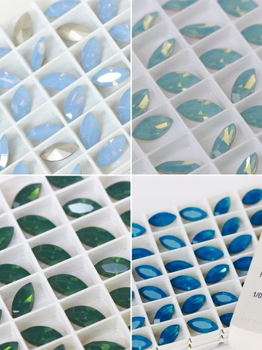 4228/15*7mm/链接:1 普通彩色施家华子水晶马眼饰品配件手工DIY