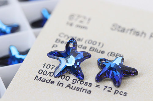 【6721/16/20mm】奥地利施家水晶/海星水晶吊坠/6721/饰品diy手作
