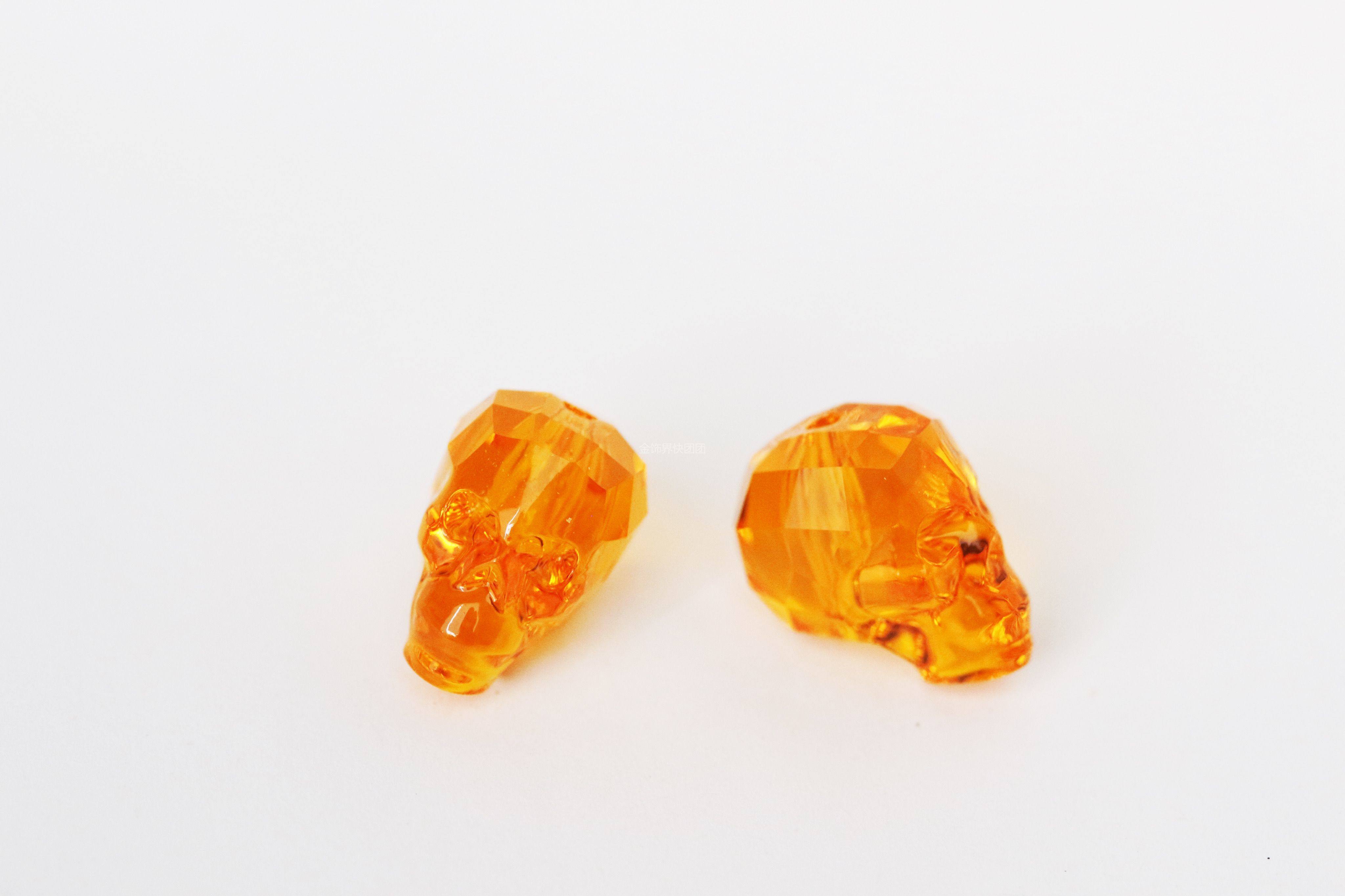 施家水晶5750/13和19mm骷髅头穿孔手链串珠珠绣手工DIY材料包配件