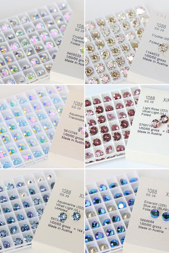 1088 SS39/BLAB/TRAN】奥地利施家水晶/尖底手工diy/美甲裸钻