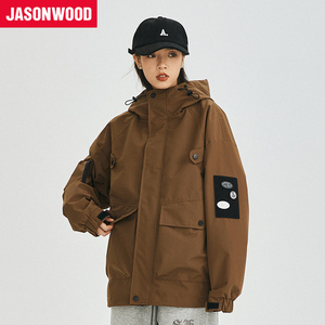 Jasonwood/坚持我的魔术贴冲锋衣机能风夹克户外运动秋季新款男女