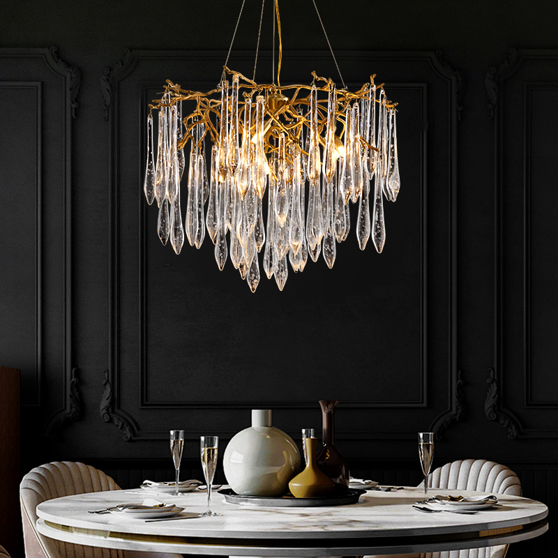 轻奢水晶吊灯后现代客厅餐厅卧室