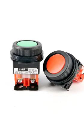 AR30FOR-11 10 01 G R B Y W平头按钮开关自复AR30F0R