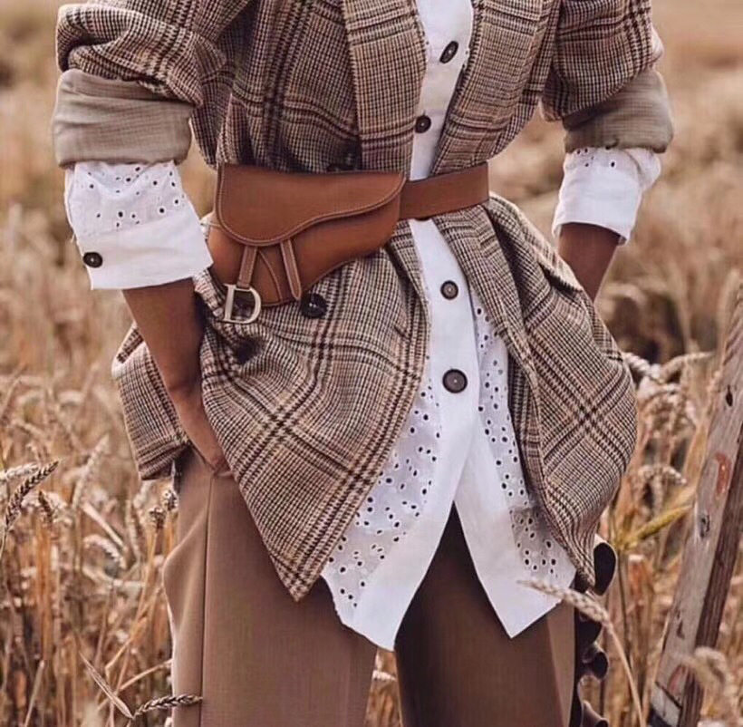 2020小ck新款复古马鞍包女包真皮腰包女潮mini单肩斜跨包小巧百搭