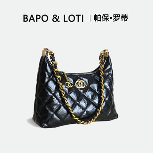 小香风链条腋下包2025新款 菱格包包简约气质单肩女包高级感斜挎包