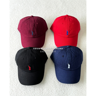 经典拉夫配色彩标显脸小棒球帽子女时尚四季韩系软顶情侣鸭舌帽潮