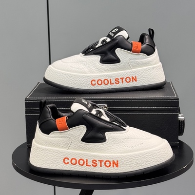 鞋子男款2025新款秋冬保暖板鞋潮流百搭一脚蹬厚底增高运动休闲鞋