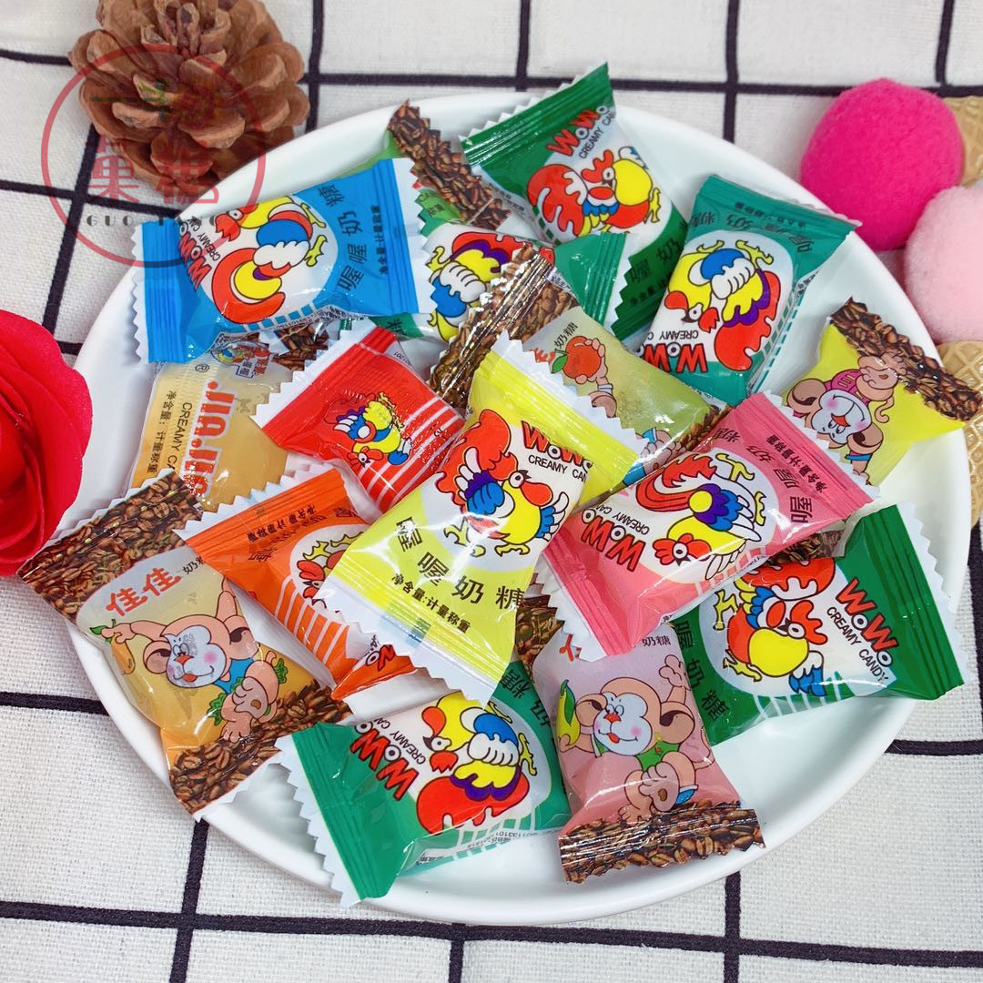 wowo喔喔佳佳牛奶糖散装结婚喜糖果童年怀旧零食品小吃散糖果包邮
