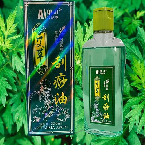 艾草按摩刮痧油推拿开背全身可用