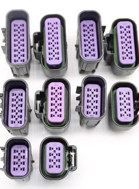 汽车连接器15326849 德尔福型12孔防水接插件15326854公母插头12P