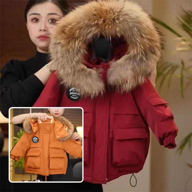 女童休闲风大毛领加厚派克服连帽棉服外套2025冬季新款PZ036昭,童装/婴儿装/亲子装,棉袄/棉服,淘宝优惠券,粉丝福利购,淘宝优惠卷