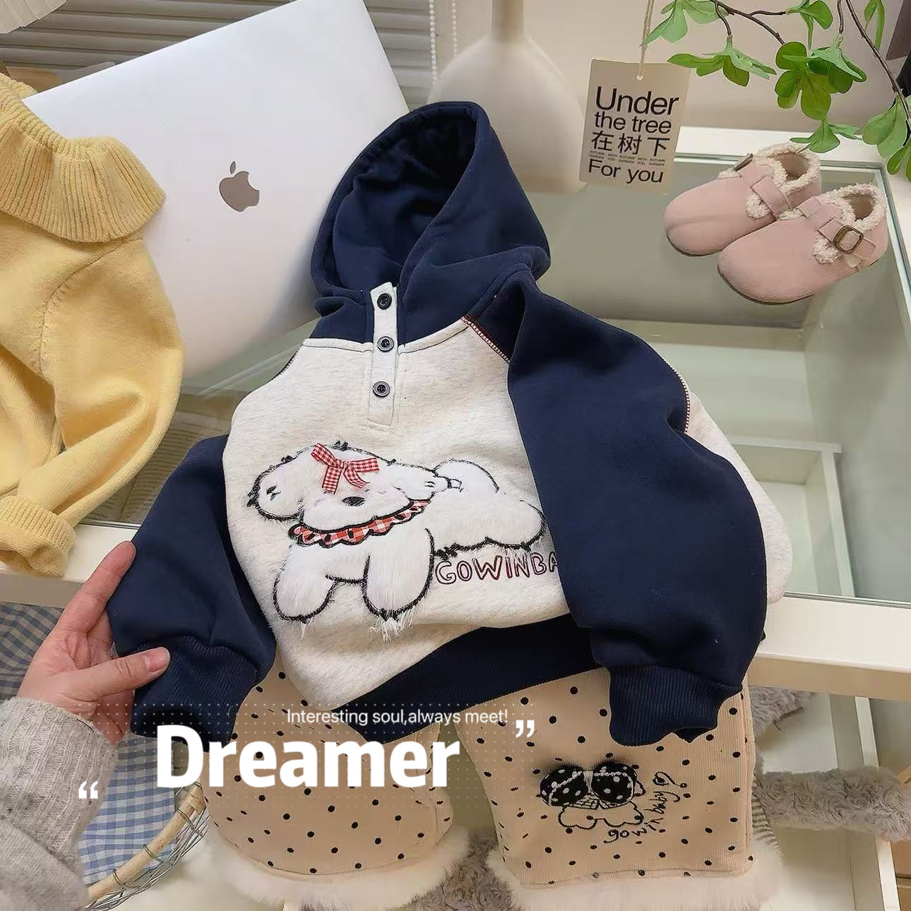 【现*宠粉】女童休闲连帽卡通加绒卫衣2026冬季新款CM1955T鱼,童装/婴儿装/亲子装,卫衣/绒衫,淘宝优惠券,粉丝福利购,淘宝优惠卷