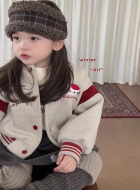 现宠粉*女童棒球服夹棉外套+打底衫套装*分开拍2026冬季款31357啦