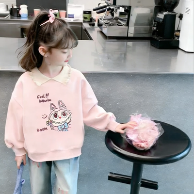 【现*宠粉】女童卡通印花韩版洋气卫衣2026春季MB新款LBB260222