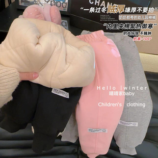 2025秋冬LAC新款 运动裤 LAC019 三层夹棉加绒休闲百搭时尚 女童韩版