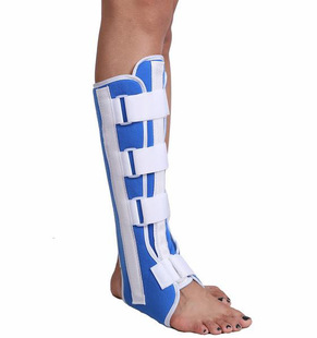胫腓超踝支具踝骨固定带胫腓骨护具夹板小腿保护套带钢板骨折扭伤