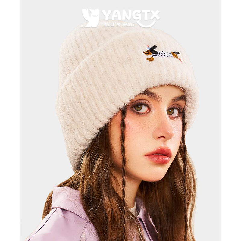出游女性保暖百搭毛线帽