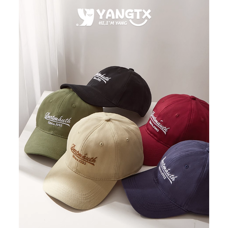 美式休闲百搭字母纯色棒球帽