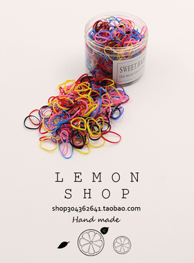 一次性儿童发圈黑色扎头发小皮套女童宝宝不伤发彩色发绳小号胶圈