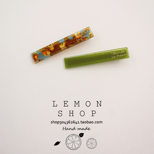 醋酸简约发夹女2025新款 一字夹高端夹子高级感边夹气质侧边鸭嘴夹