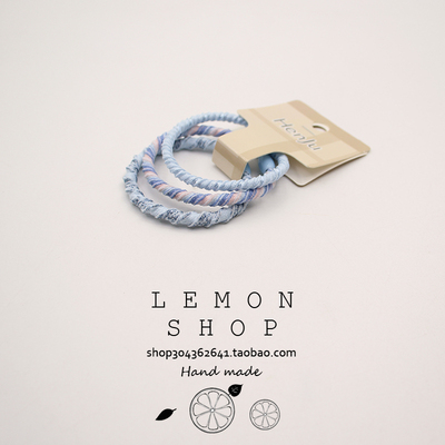 韩系小清新彩色麻花辫发圈女高弹力扎头发橡皮筋耐用发绳头绳发饰