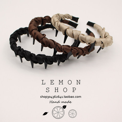 法式高级感气质带齿发箍高颅顶发卡防滑头箍韩国网红洗脸压发饰品