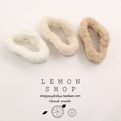 秋冬新款毛绒抓夹大号发夹发卡