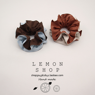 韩系缎面大肠发圈女百搭气质高级感发绳头绳扎头发橡皮筋头花发饰