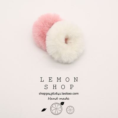 毛绒发圈头绳网红韩国可爱扎马尾