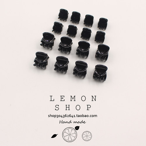 周扬青同款小号抓夹黑色迷你发夹女夏刘海夹鲨鱼夹发卡子夹子发饰 - 封面