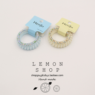 电话线发圈扎头发气质无痕头绳网红ins小号森系橡皮筋2025年新款