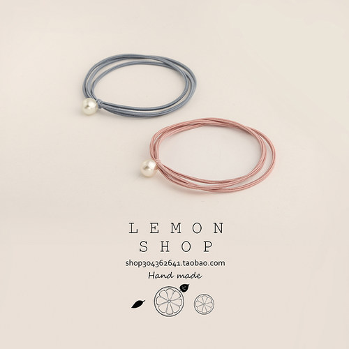 珍珠森女系发圈头绳简约个性发绳