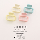 春夏新款 方形抓夹简约百搭发抓后脑勺鲨鱼夹爪夹盘发夹子发卡发饰