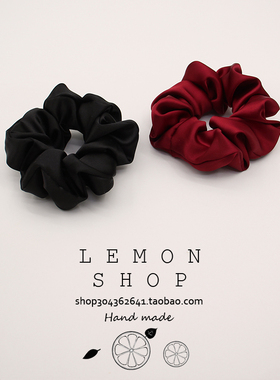 法式缎面大肠发圈复古头绳女高级感网红新款头花发绳扎头发橡皮筋