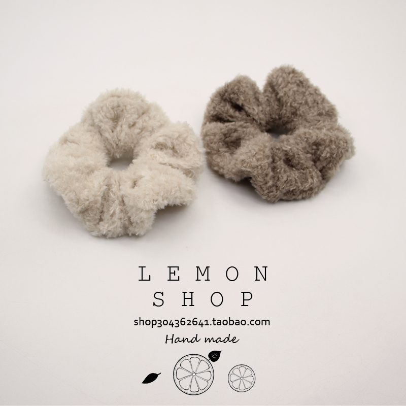 2025秋冬新款毛绒大肠发圈扎头发橡皮筋高级感发绳头绳气质发饰品