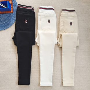 显瘦魔术裤 女秋冬加绒黑高腰弹力小脚修身 春夏白色外穿打底裤 新款