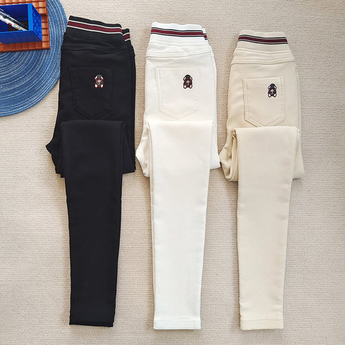 新款白色外穿打底裤女修身显瘦