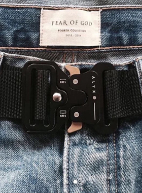 alyx帆布腰带男女简约时尚百搭耐用韩版运动休闲插扣工装裤裤带潮