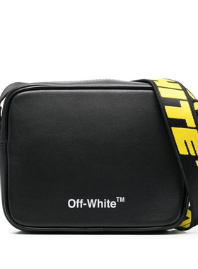 Off White男士logo字母印花方形相机包单肩包斜挎包青年休闲时尚