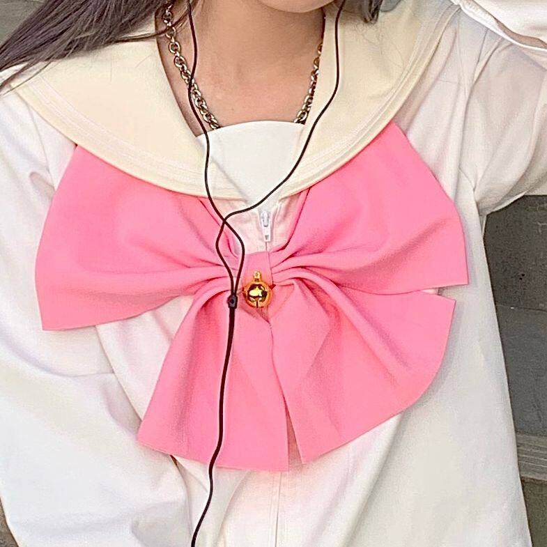 【甜心monster】原创自制粉色大领结