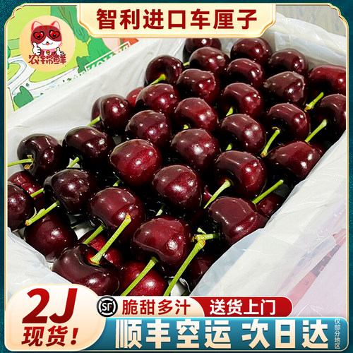 2J 智利进口车厘子桑提娜特大5斤新鲜孕妇樱桃水果整箱顺丰包邮