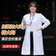 实验服学生护士加肥加大宽松工作服 医生服女短袖 白大褂加大码 长袖