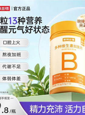 诺特兰德多种维生素b族复合维生素vb维bb6b1咀嚼片牛磺酸官方正品