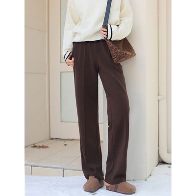 MJStyle女士松紧腰直筒休闲裤