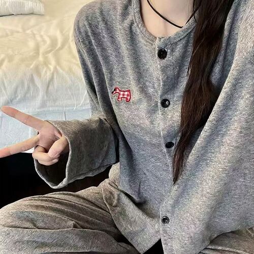 德绒珊瑚绒加厚双面睡衣