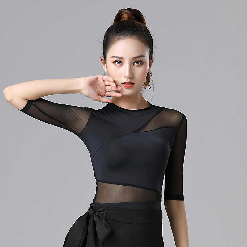 现代舞蹈服女新款形体拉丁舞练功