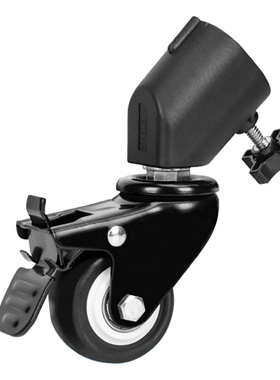 YUNTENG云腾VCT-800直播拍摄圆管支架灯架橡胶万向脚轮子移动滑轮