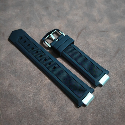 适配欧米茄新款海马600自动机械表42mm表带运动潜水防水硅胶表带