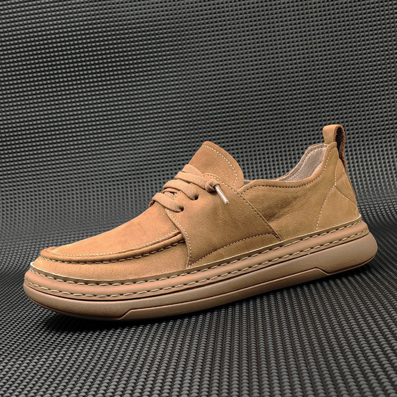 头层牛皮男鞋2025夏季透气一脚蹬套脚乐福鞋复古软皮休闲豆豆鞋男,流行男鞋,乐福鞋（豆豆鞋）,淘宝优惠券,粉丝福利购,淘宝优惠卷