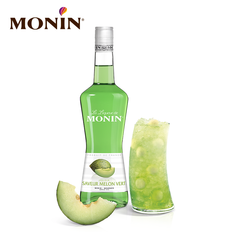 莫林MONIN蜜瓜风味利口酒700ml瓶装法国进口调酒力娇酒洋酒